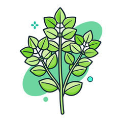  Elegant Oregano Floral Bouquet Illustration