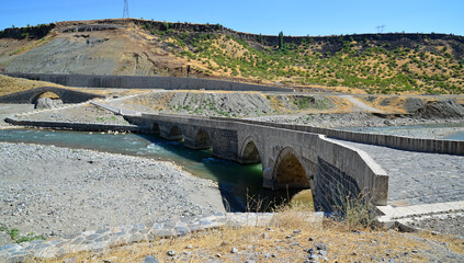 A view from the Historical Carpiran Bridges in Baykan, Siirt, Turkey