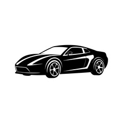 Sports Car Silhouette vector illustration