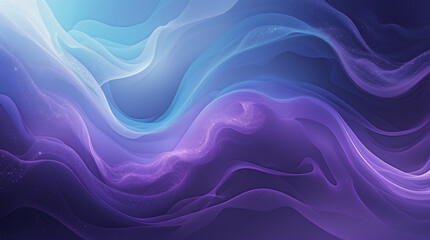 Serene twilight hues swirling in ethereal waves, a dreamscape of purple and blue, soft glowing light.
