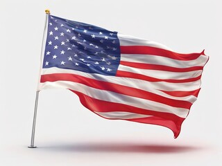 4th July independence day and USA national flag