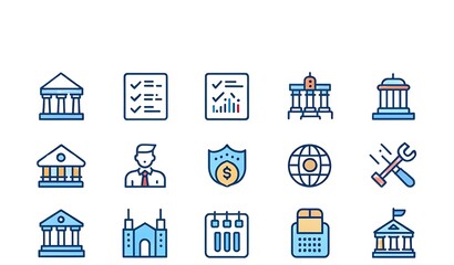 Financial Institution & Banking Icons