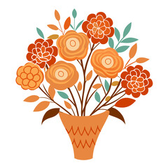  Exquisite Terracotta Bouquet Floral Design