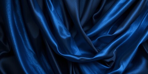 Obraz premium Midnight Blue Silk Drape