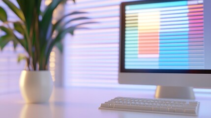 Fototapeta premium Low-resolution desktop filled with vintage UI elements and colorful folders, channeling a nostalgic 2000s internet era