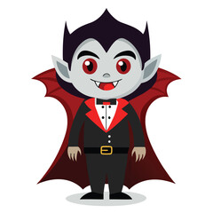 Halloween vampires isolated on white