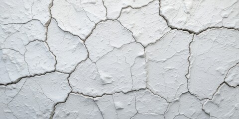 Fototapeta premium Cracked White Texture