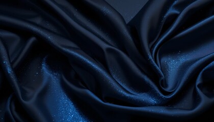 Fototapeta premium Midnight Blue Silk Drape