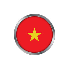 Vietnam flag, button, badge