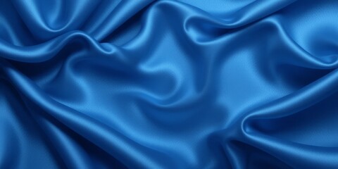 Obraz premium Abstract Blue Silk Drape