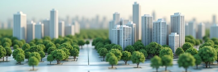 Green City Skyline Model

