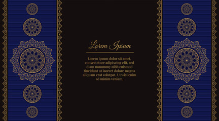 Luxury background, with golden mandala