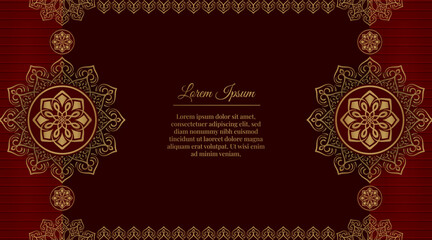 Luxury background, with golden mandala