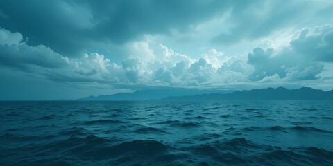 Obraz premium Serene Teal Seascape