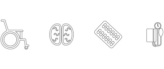 medical icon set