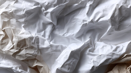 Obraz premium White and Silver Linens: Luxurious Bed Sheet Texture