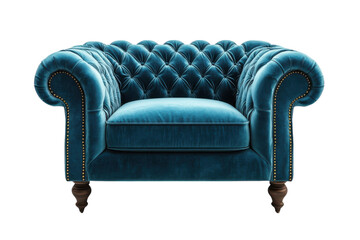 Luxurious Teal Velvet Chesterfield Sofa button tufted dark background elegant design rich texture
