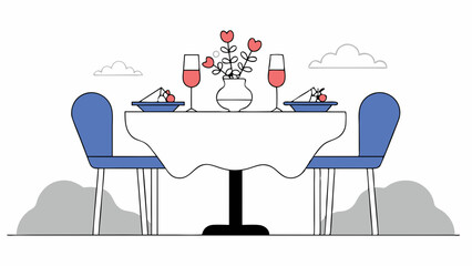  Elegant outdoor dining table with dinnerware, flowers, cloth, and comfortable chairs, perfect for a stylish outdoor meal setting.