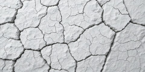 Cracked White Surface Texture