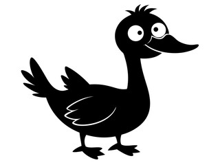 Silly Goose Silhouette Vector & SVG 