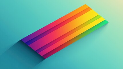 Abstract colorful striped rectangle graphic design