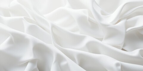 Obraz premium Abstract Draped White Fabric Texture