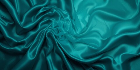 Fototapeta premium Teal Silk Drape