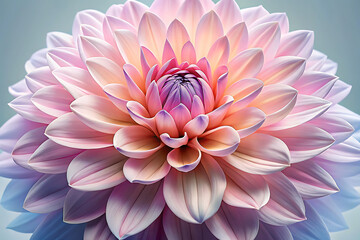 Fototapeta premium Pastel Dahlia Close-up