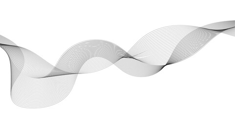 Abstract wave element for design. Digital frequency track equalizer. Stylized line art background.