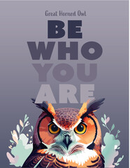 Owl Motivational Poster
