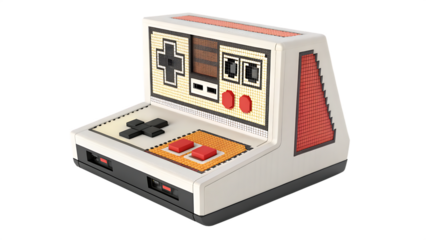  social media post pixelation object on white background PNG. AI GENERATED