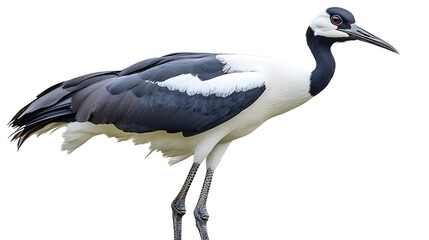 Obraz premium Side view of a crane