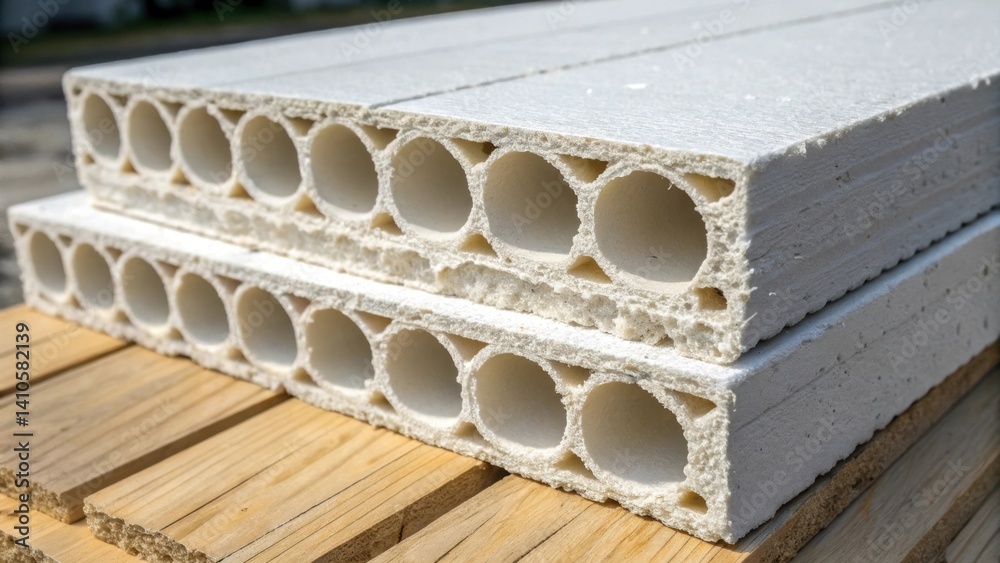 Poster A closeup of the insulation materials crosssection displaying the uniform air pockets that prevent heat transfer demonstrating its high thermal performance.