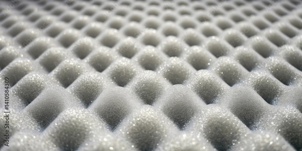 Aufkleber A detailed closeup of the spray pattern on the surface being insulated highlighting the even coverage and absorption of the foam material.