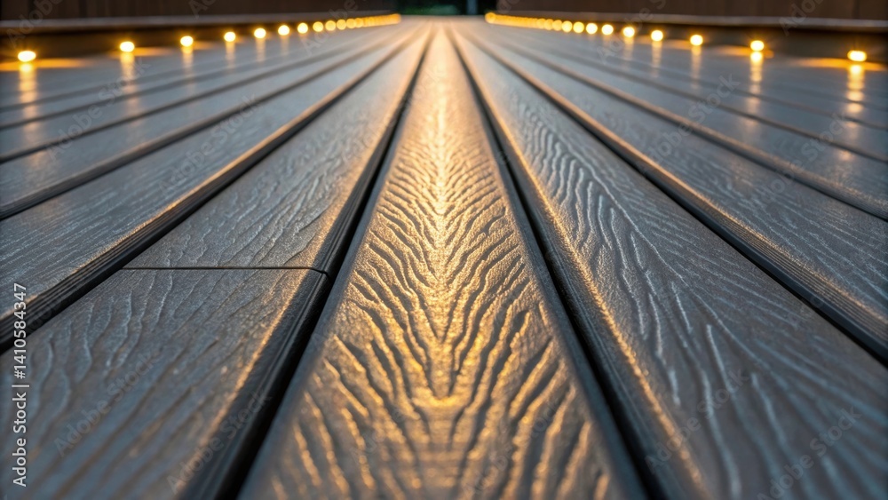 Aufkleber A detailed image of the textured surface of a prefabricated bridge plank featuring integrated lighting elements that create patterns of light as they reflect off the unique finish.