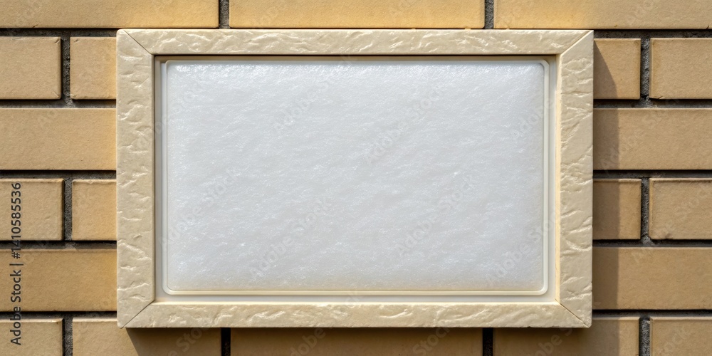 Aufkleber A medium closeup displaying an aerogel panel in an application scenario such as embedded within a wall with a thin layer of adhesive visible underlining its usage in construction.