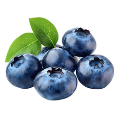 Obraz premium fresh blueberries isolated on transparent background. cut out