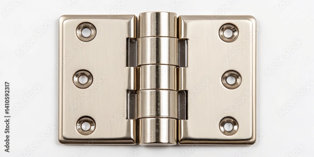 Fototapete closeup of a hinge mechanism embedded in a foldable wall revealing intricate engineering that allows