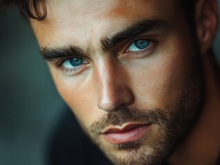 Obraz premium Closeup portrait man