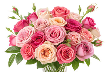 Naklejka premium Rose Bloom Wall