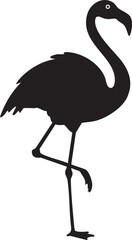 Flamingo silhouette vector art graphic design illustration animal bird wildlife nature tropical exotic flamingo