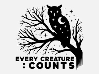 World Wildlife Day Silhouette Vector Illustration