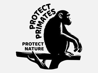 World Wildlife Day Silhouette Vector Illustration