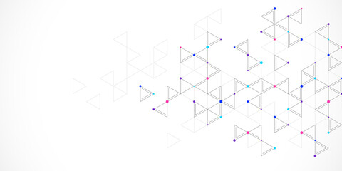 Abstract vector background with a geometric pattern of triangle shapes. Graphic design element 