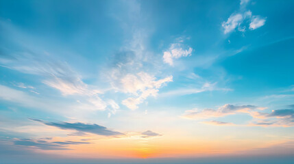 Colorful Sunset Sky Panorama