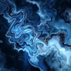 Obraz premium Colorful Abstract Waves: Fluid Gradient Patterns in Blue, Purple, and Orange Hues