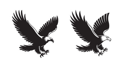 Obraz premium Eagle silhouette Vector Icon Illustration