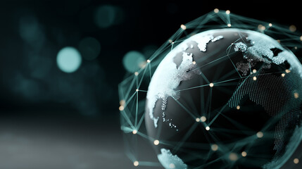 Global Financial Technology Network with Data Points