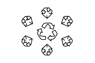 multiple color 8 set off vector collection icons 