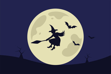 Halloween night background